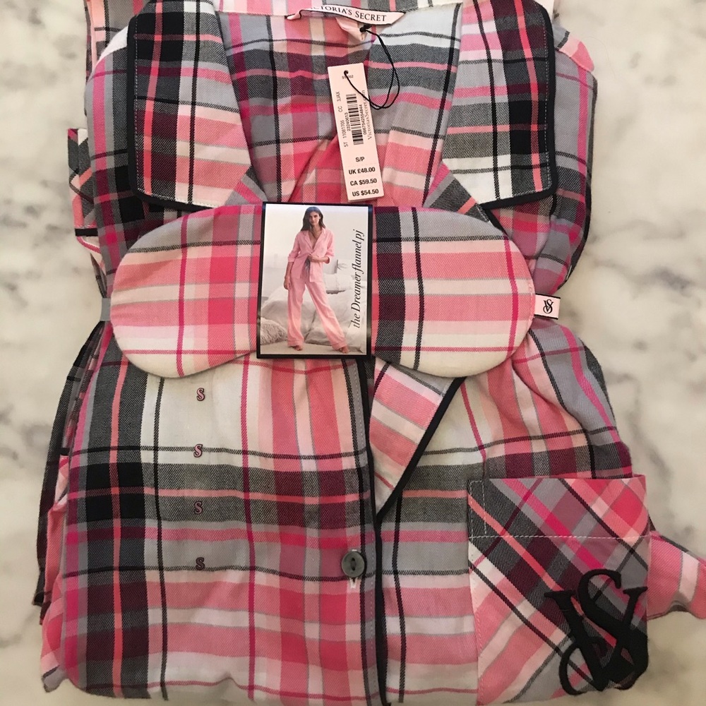 Victoria’s Secret flannel pajama set size Small